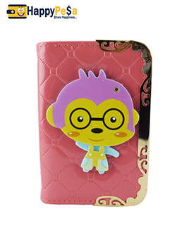 Printed Baby Pink Wallet 