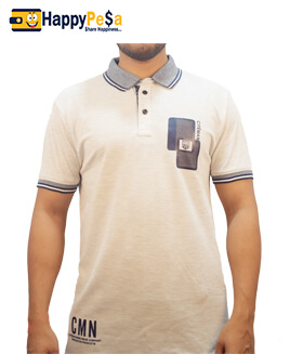 Men White Regular Fit Plain T-Shirt