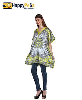 Stylish Printed Mini Kaftan