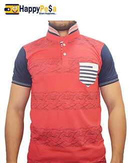 Men Printed Party Special Red T-Shirt
