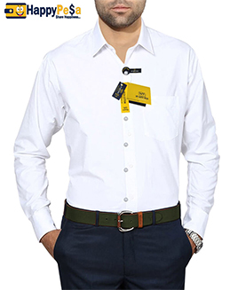 Men White Formal Shirt