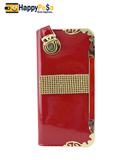 Shiny Red Womens Wallet