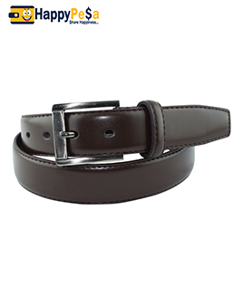 Sleek Brown Leather Belt 